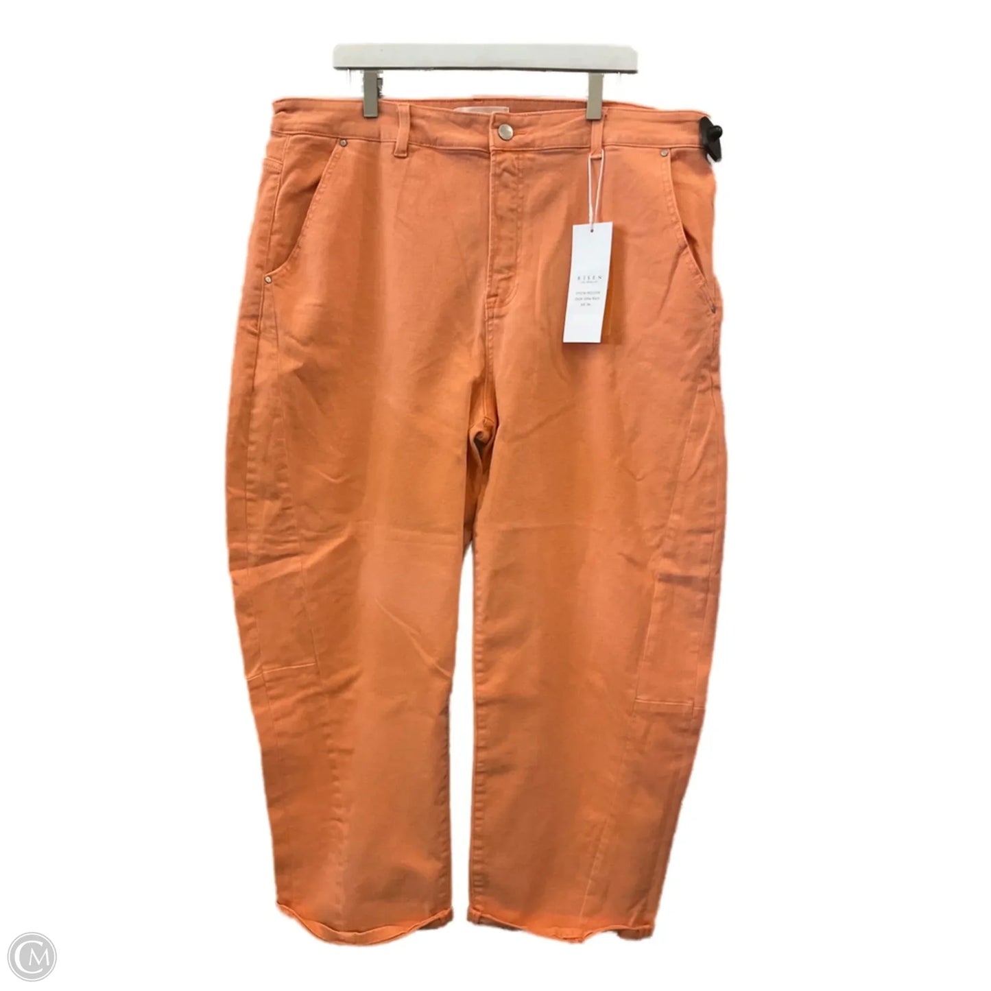 Jeans Boyfriend By Risen In Orange, Size: 3x