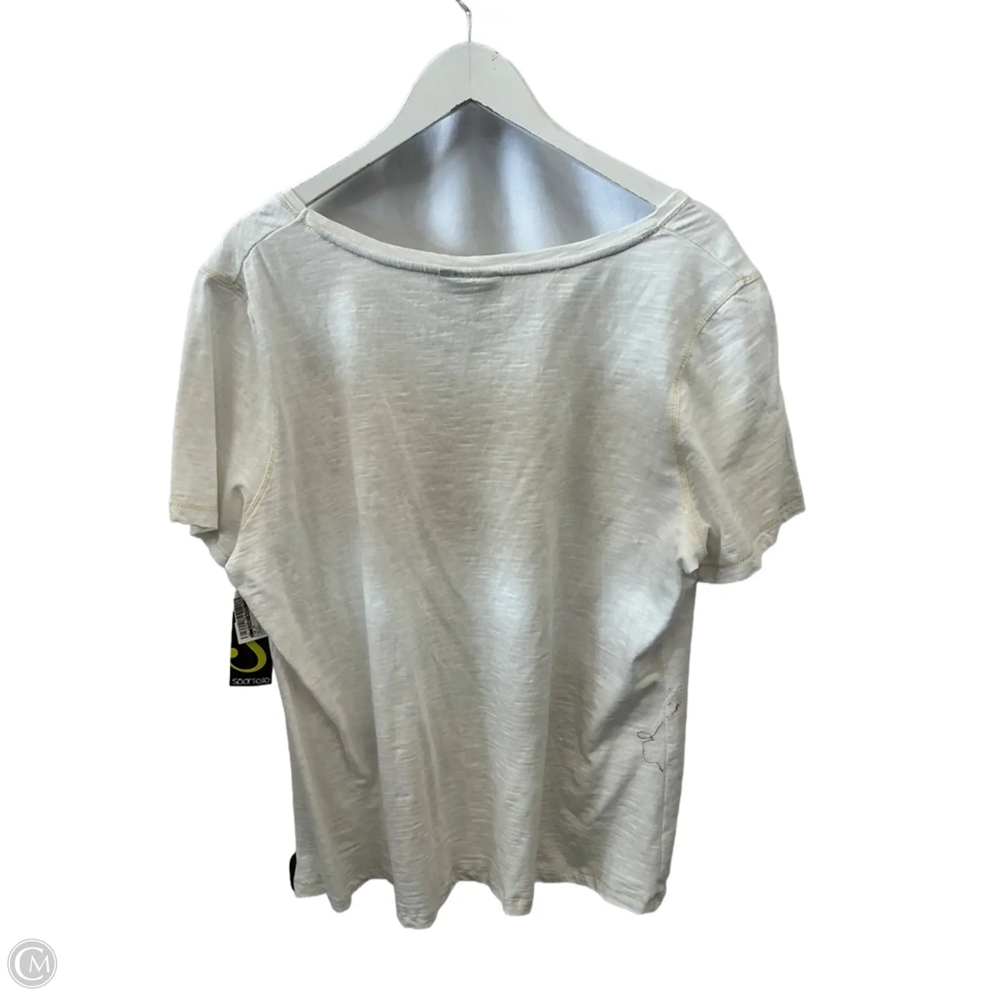 Top Short Sleeve By Clothes Mentor In White, Size: 1x