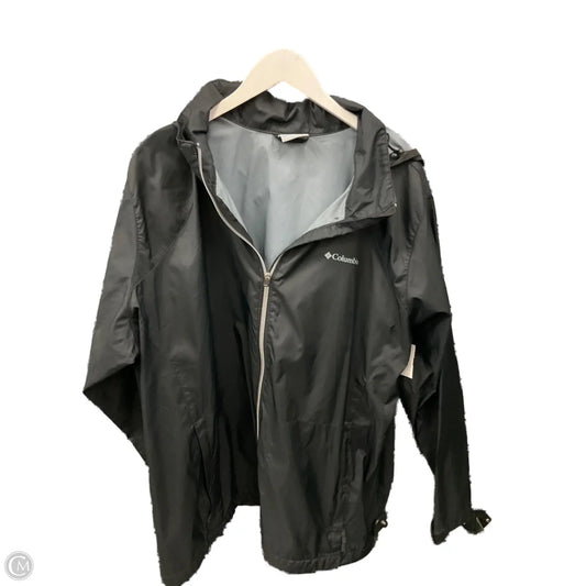 Jacket Windbreaker By Columbia In Black, Size: 3x
