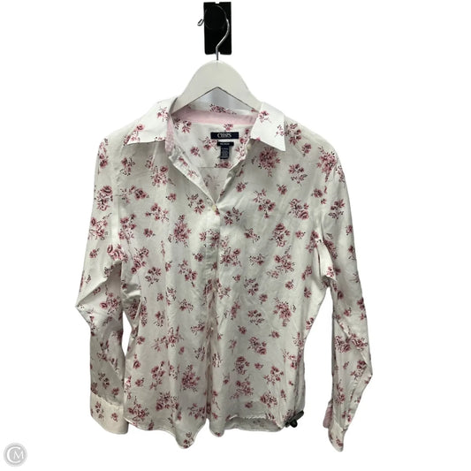 Top Long Sleeve By Chaps In White, Size: Xl