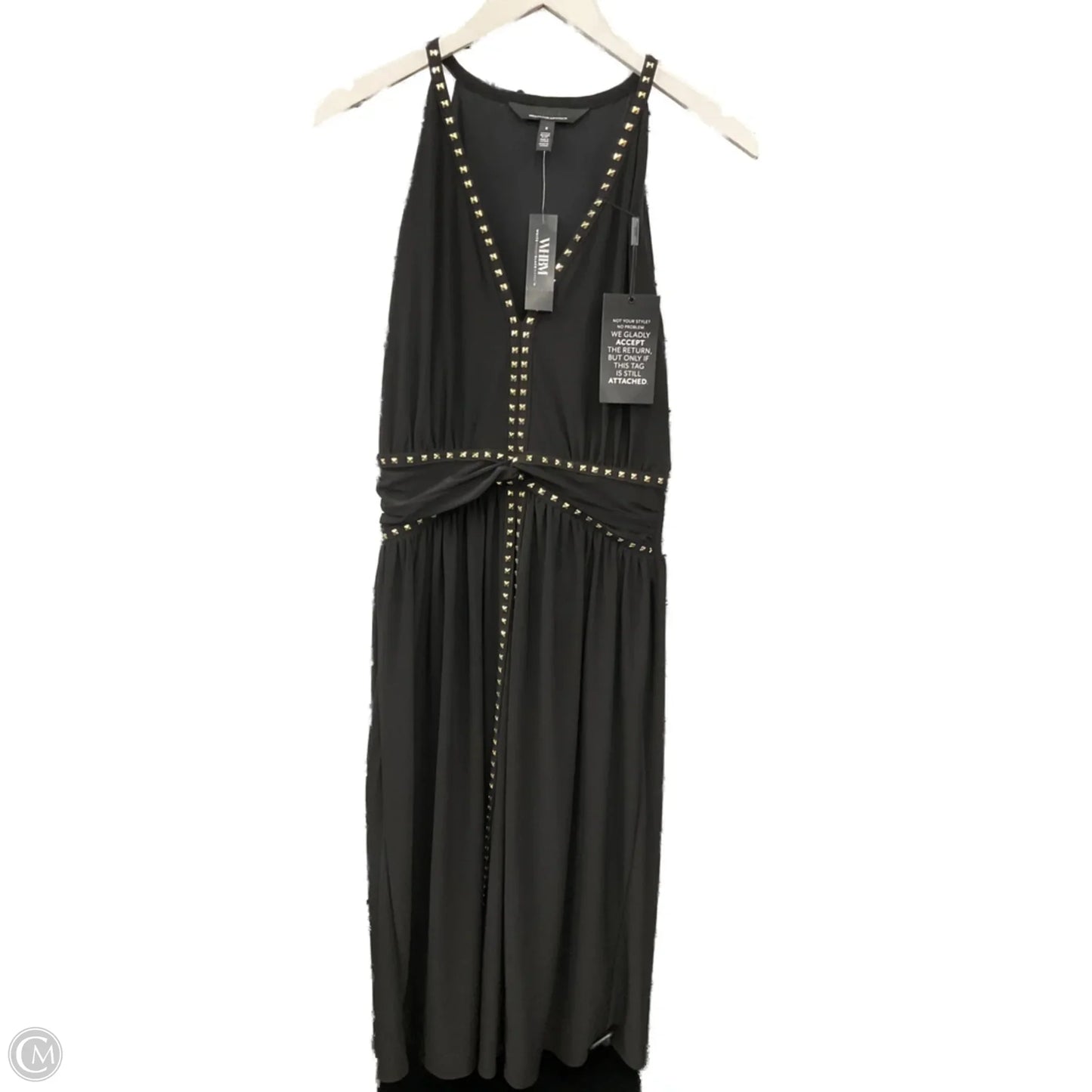 Dress Casual Midi By White House Black Market In Black, Size: M