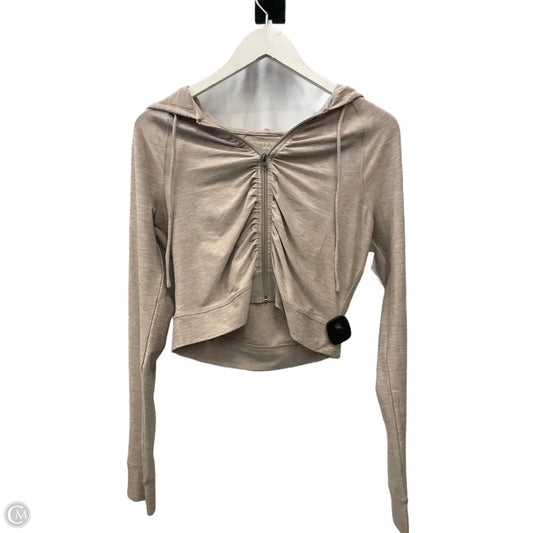 Athletic Jacket By Clothes Mentor In Brown, Size: M