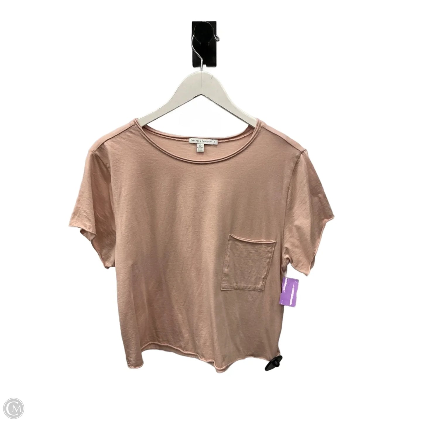 Top Short Sleeve By Threads 4 Thought In Pink, Size: M