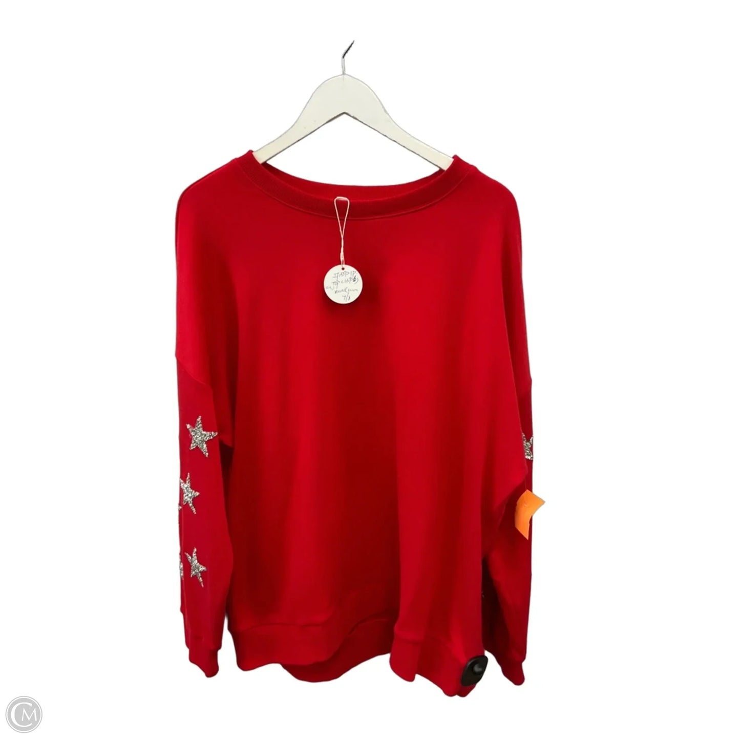 Top Long Sleeve By Clothes Mentor In Red, Size: 1x