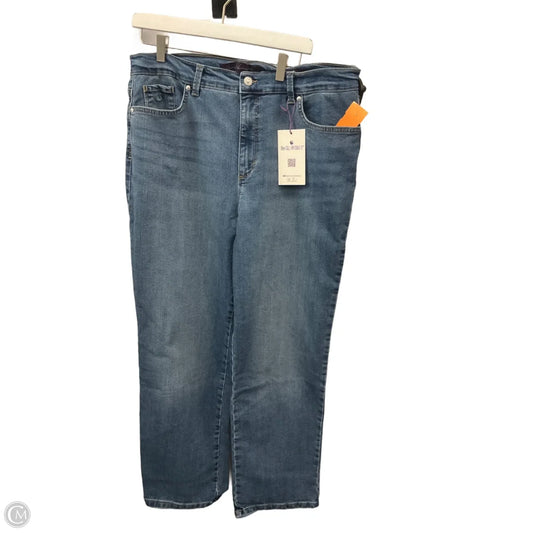 Jeans Straight By Gloria Vanderbilt In Blue Denim, Size: 18