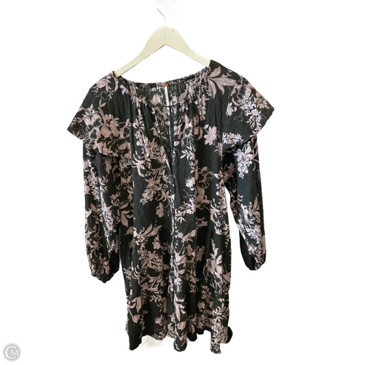 Tunic Long Sleeve By Free People In Black, Size: L