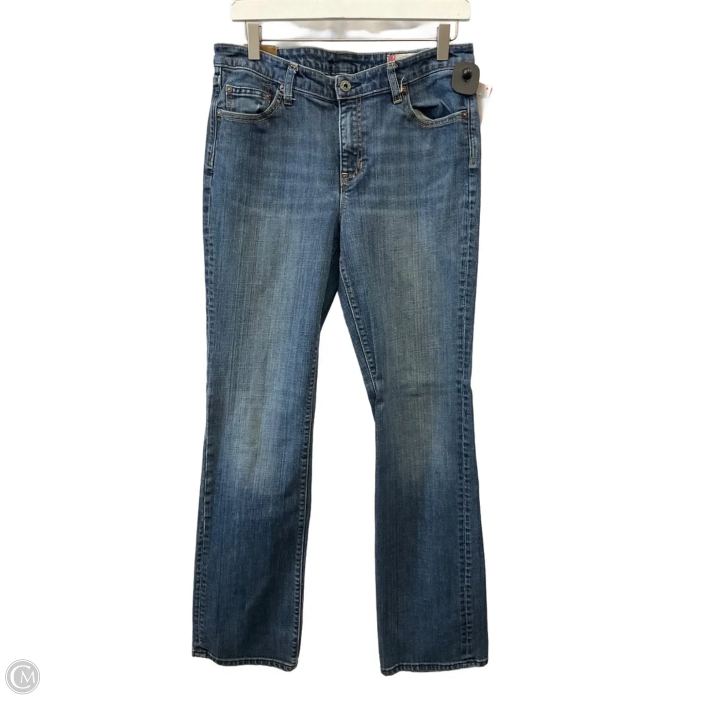 Jeans Straight By Gap In Blue Denim, Size: 10l
