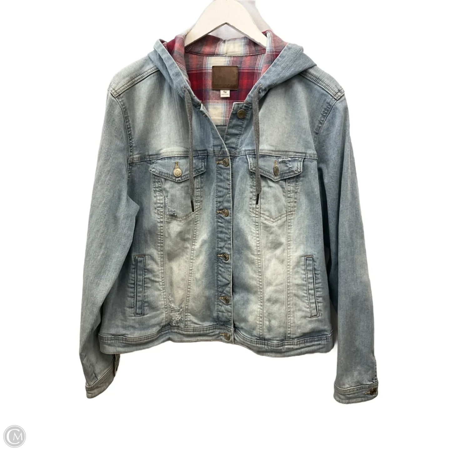 Jacket Denim By Maurices In Blue Denim, Size: 1x
