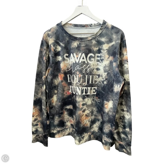 Top Long Sleeve By Clothes Mentor In Multi-colored, Size: L