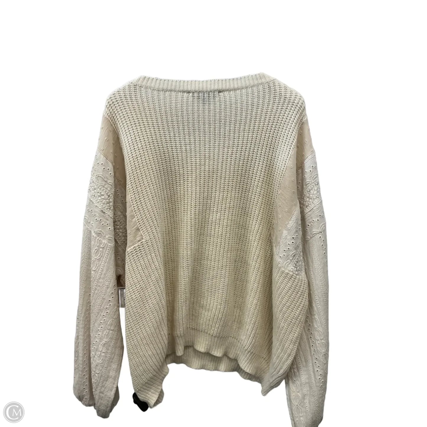 Sweater By Davi & Dani In Cream, Size: 3x