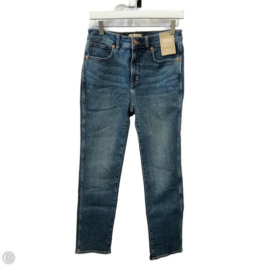 Jeans Straight By Madewell In Blue Denim, Size: 8