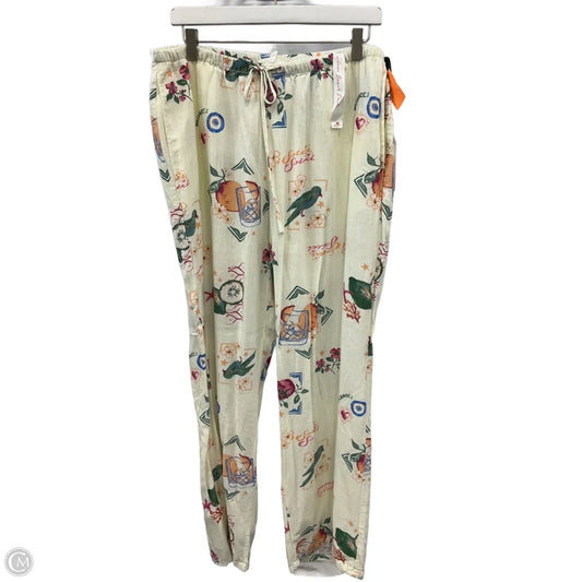 Pants Linen By Clothes Mentor In Cream, Size: L