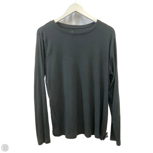 Top Long Sleeve Basic By A New Day In Black, Size: Xxl