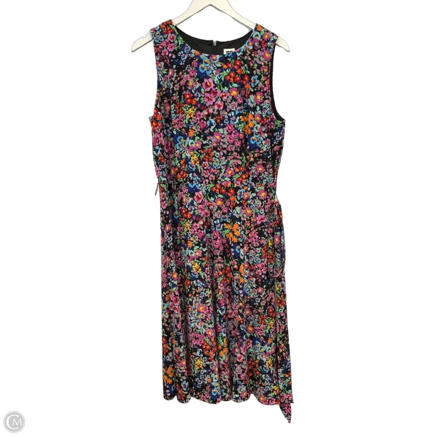 Dress Casual Midi By Anne Klein In Floral Print, Size: Xl