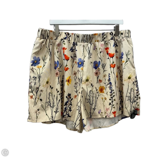 Shorts By Shein In Floral Print, Size: 22