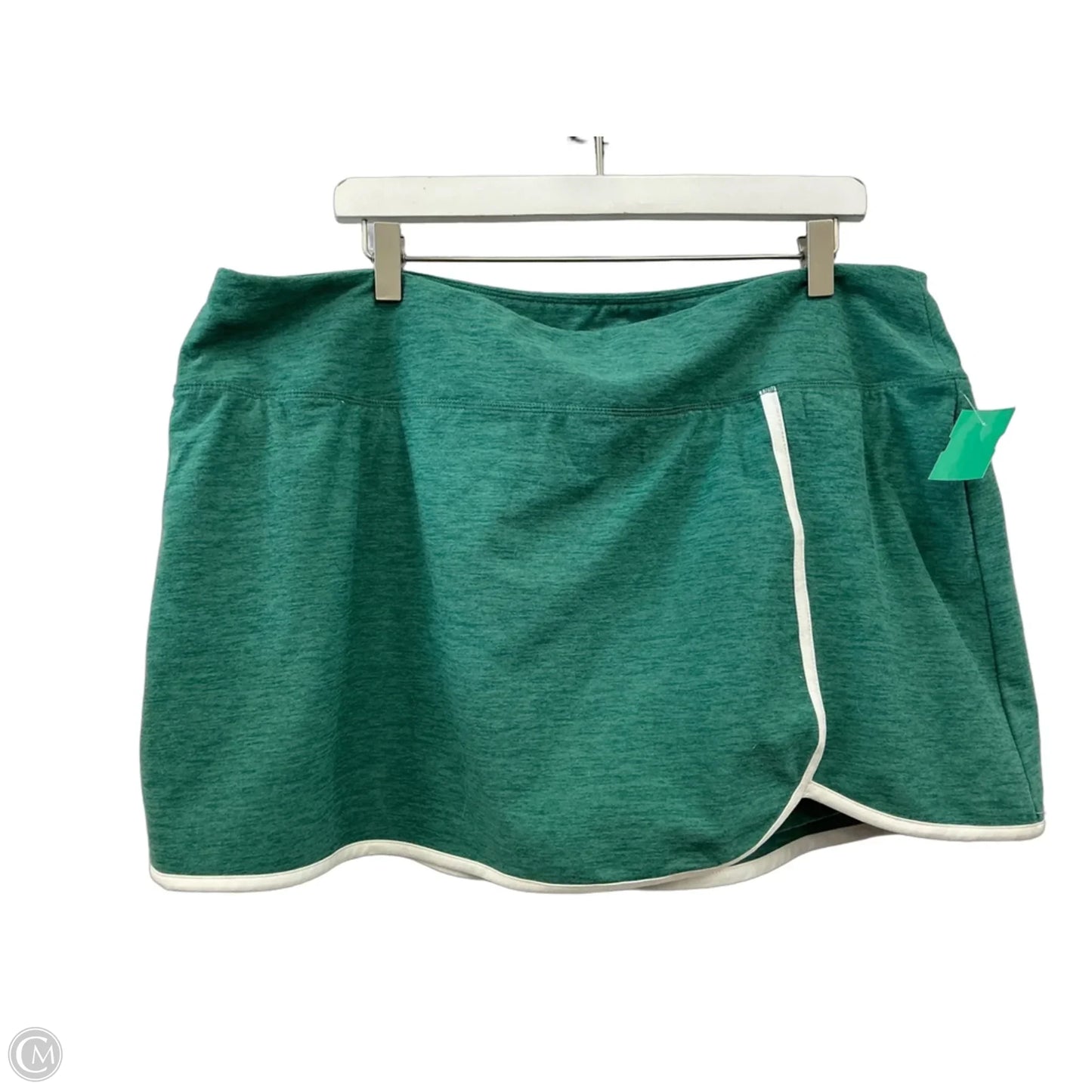 Athletic Skort By Athletic Works In Green, Size: 3x