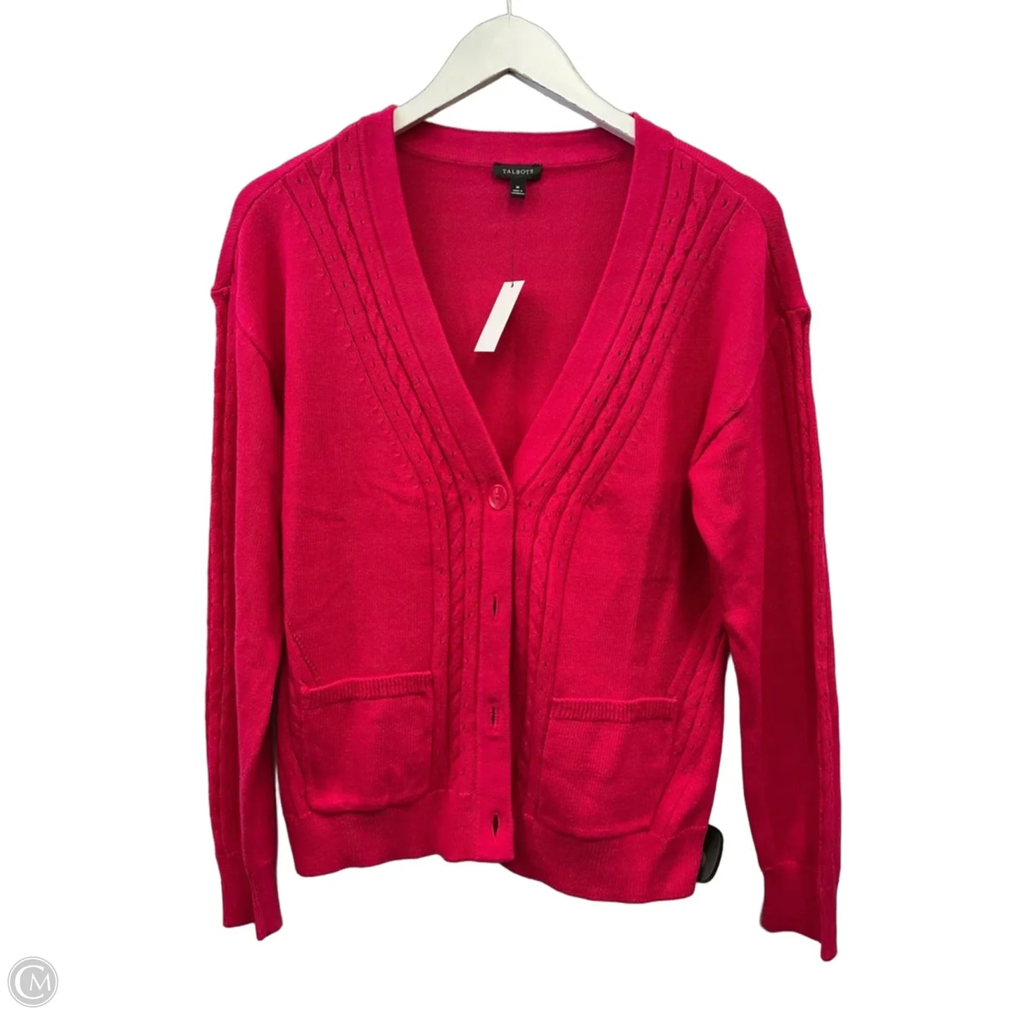Cardigan By Talbots In Pink, Size: M