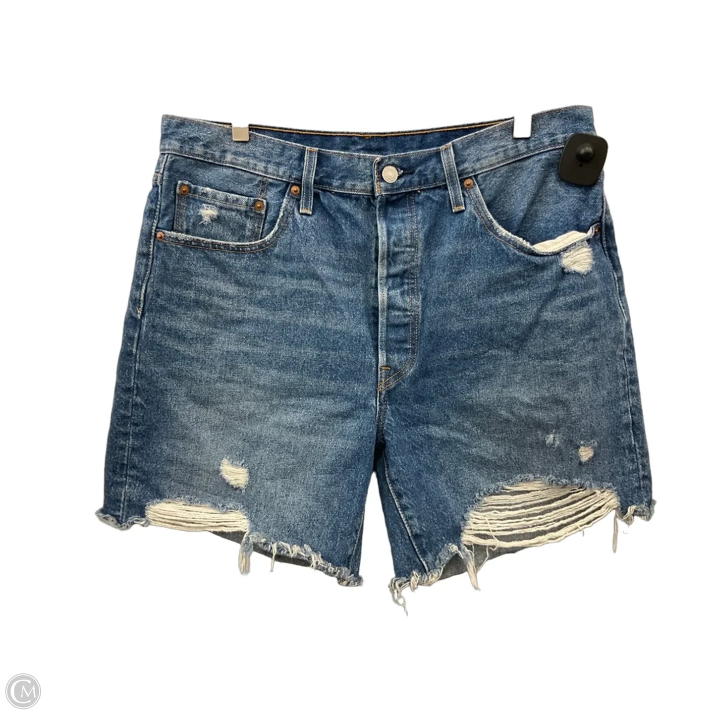 Shorts By Levis In Blue Denim, Size: 16