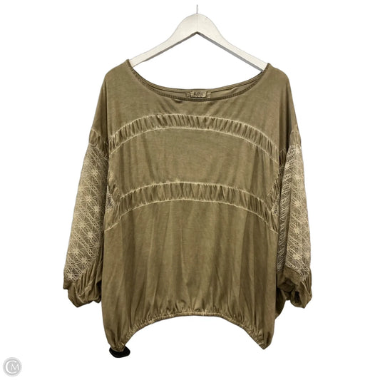 Top Short Sleeve By Pol In Green, Size: M