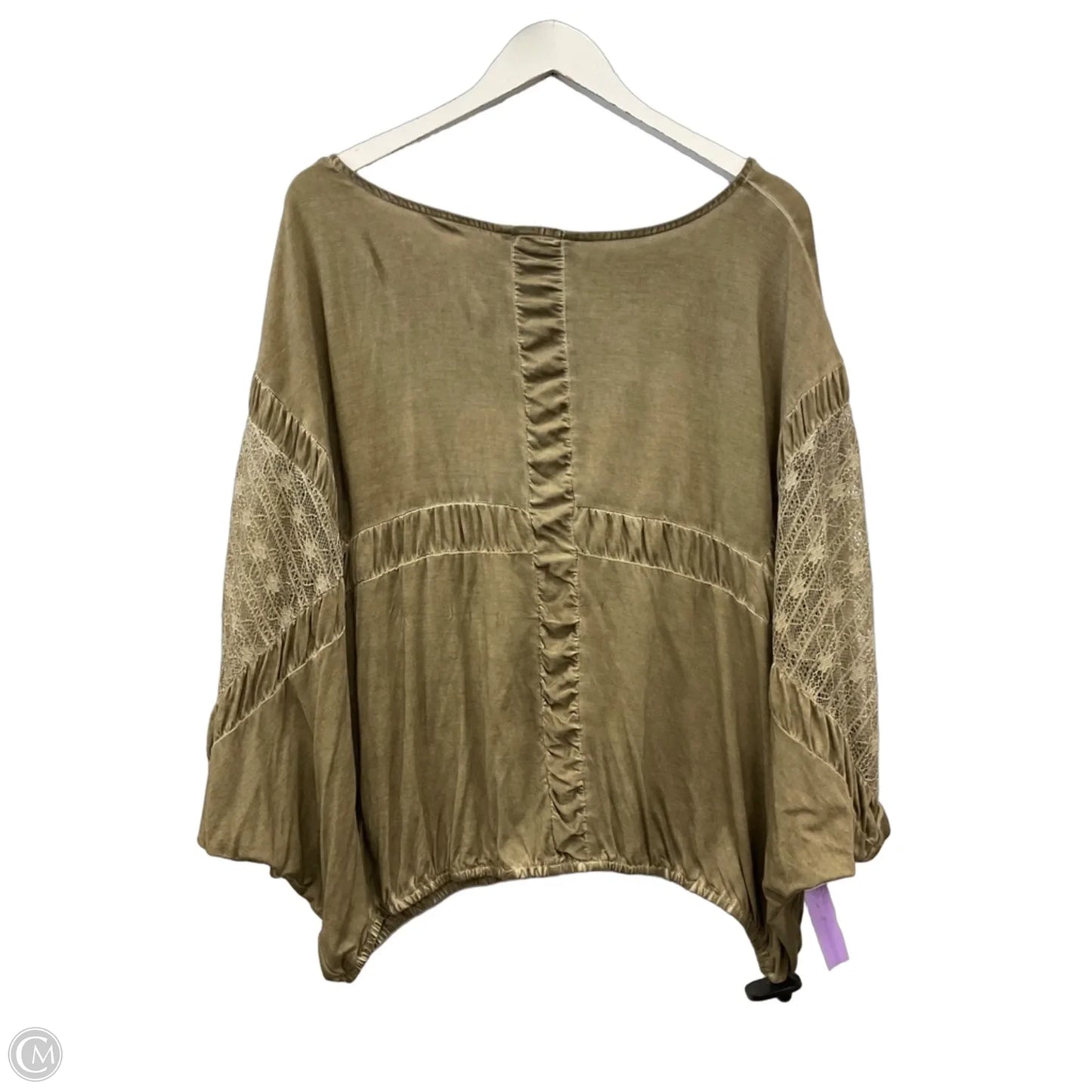 Top Short Sleeve By Pol In Green, Size: M