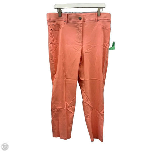 Pants Cropped By 89th And Madison In Coral, Size: 18