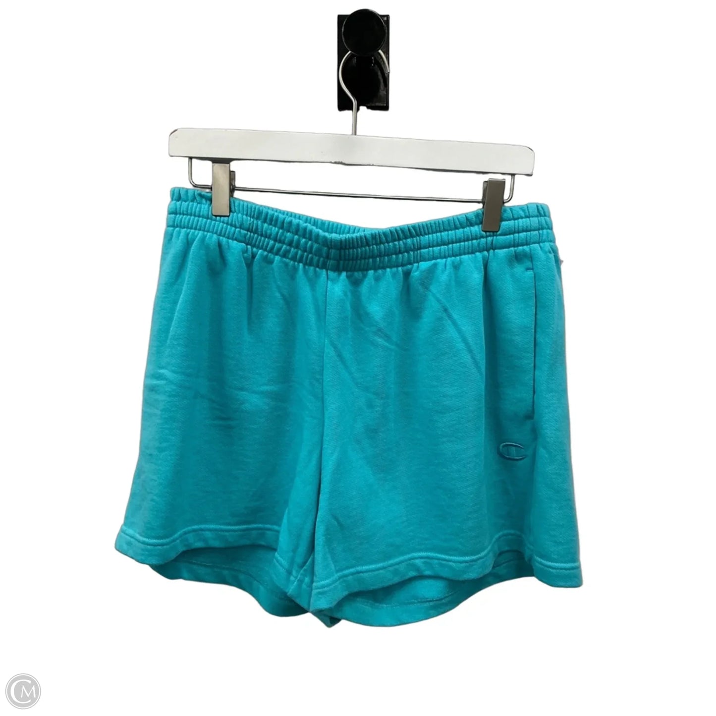 Athletic Shorts By Champion In Aqua, Size: M