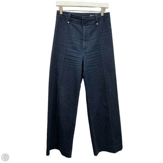 Jeans Wide Leg By Zara In Blue Denim, Size: 6