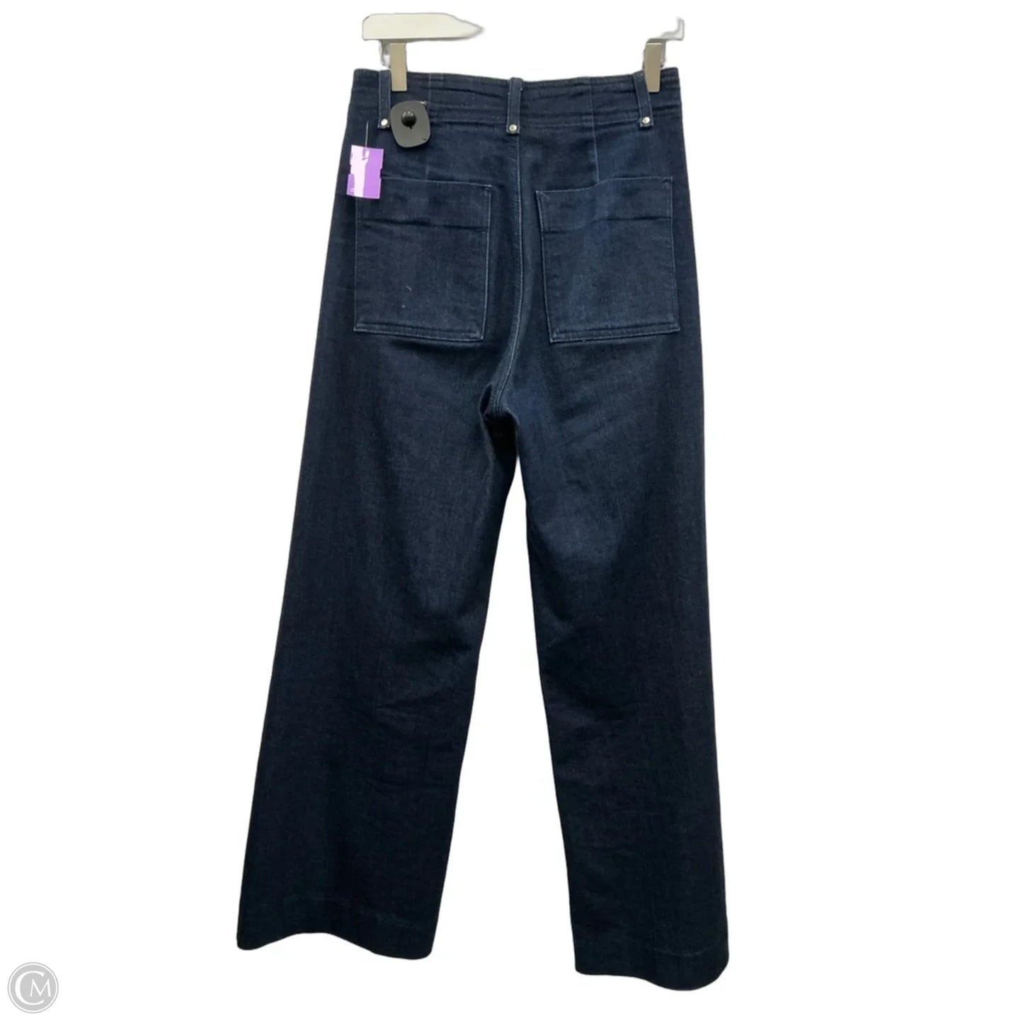 Jeans Wide Leg By Zara In Blue Denim, Size: 6