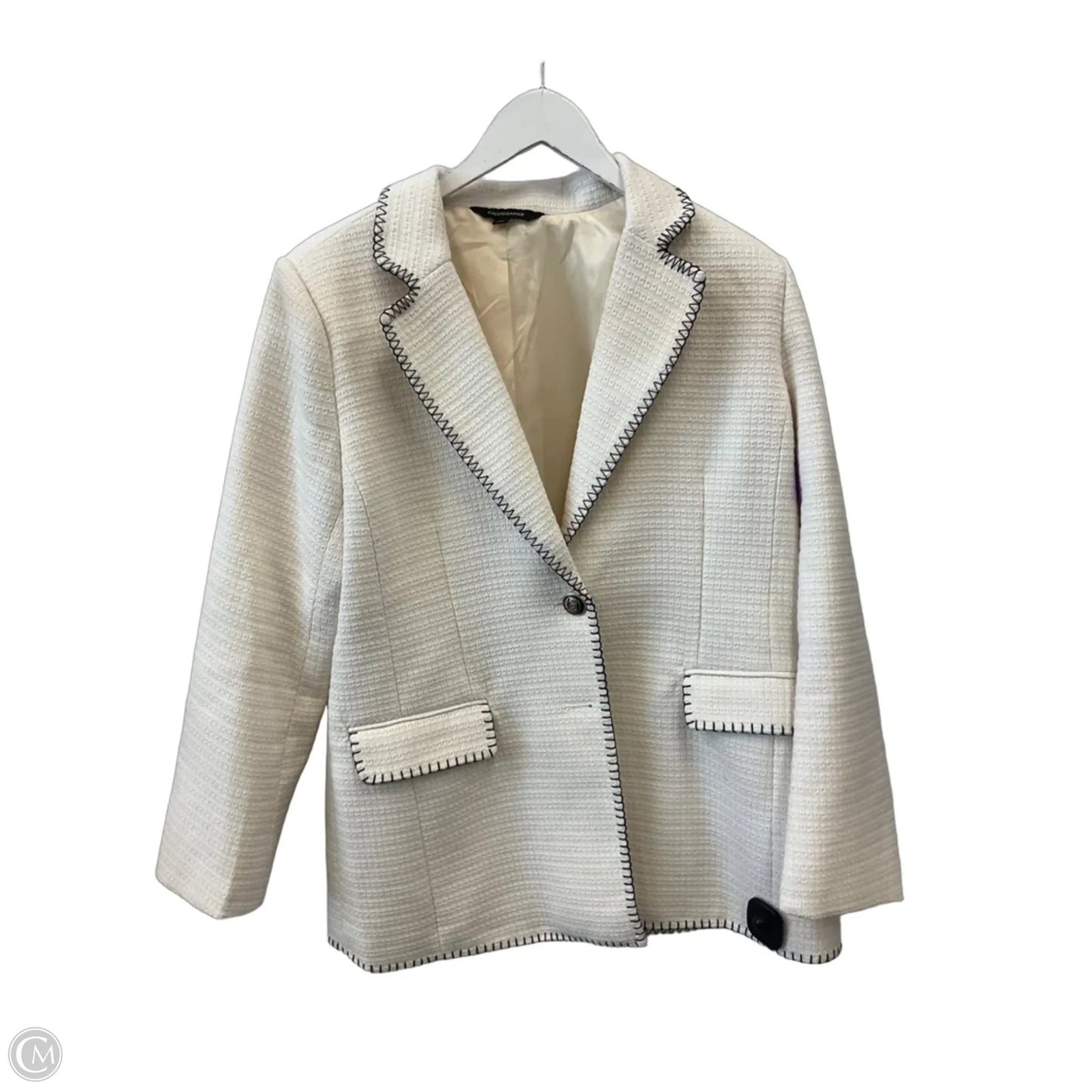 Blazer By Calligraphie In Cream, Size: L