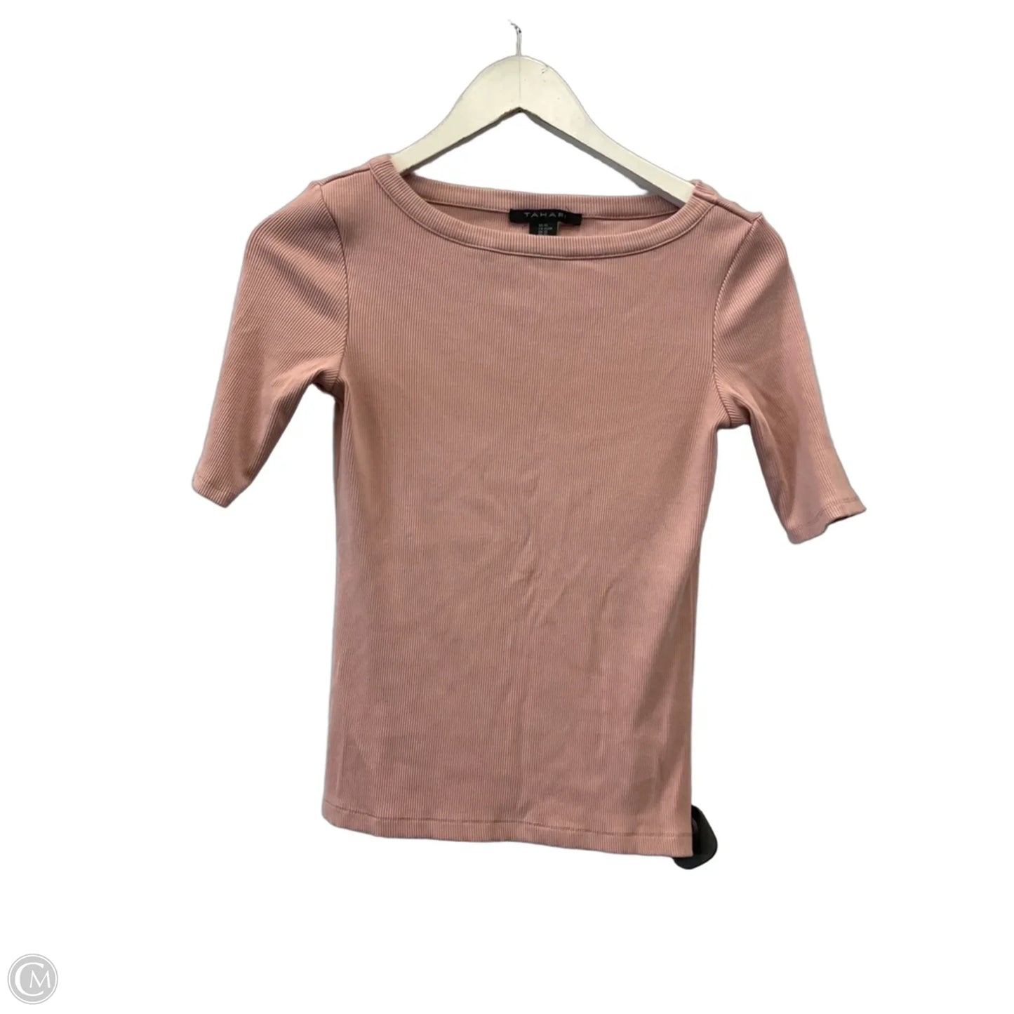 Top Short Sleeve By Tahari In Pink, Size: Xs