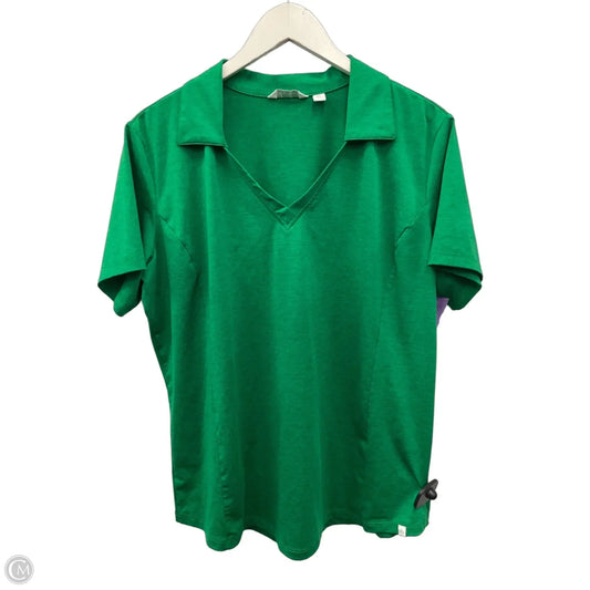 Top Short Sleeve By Lady Hagen In Green, Size: Xl