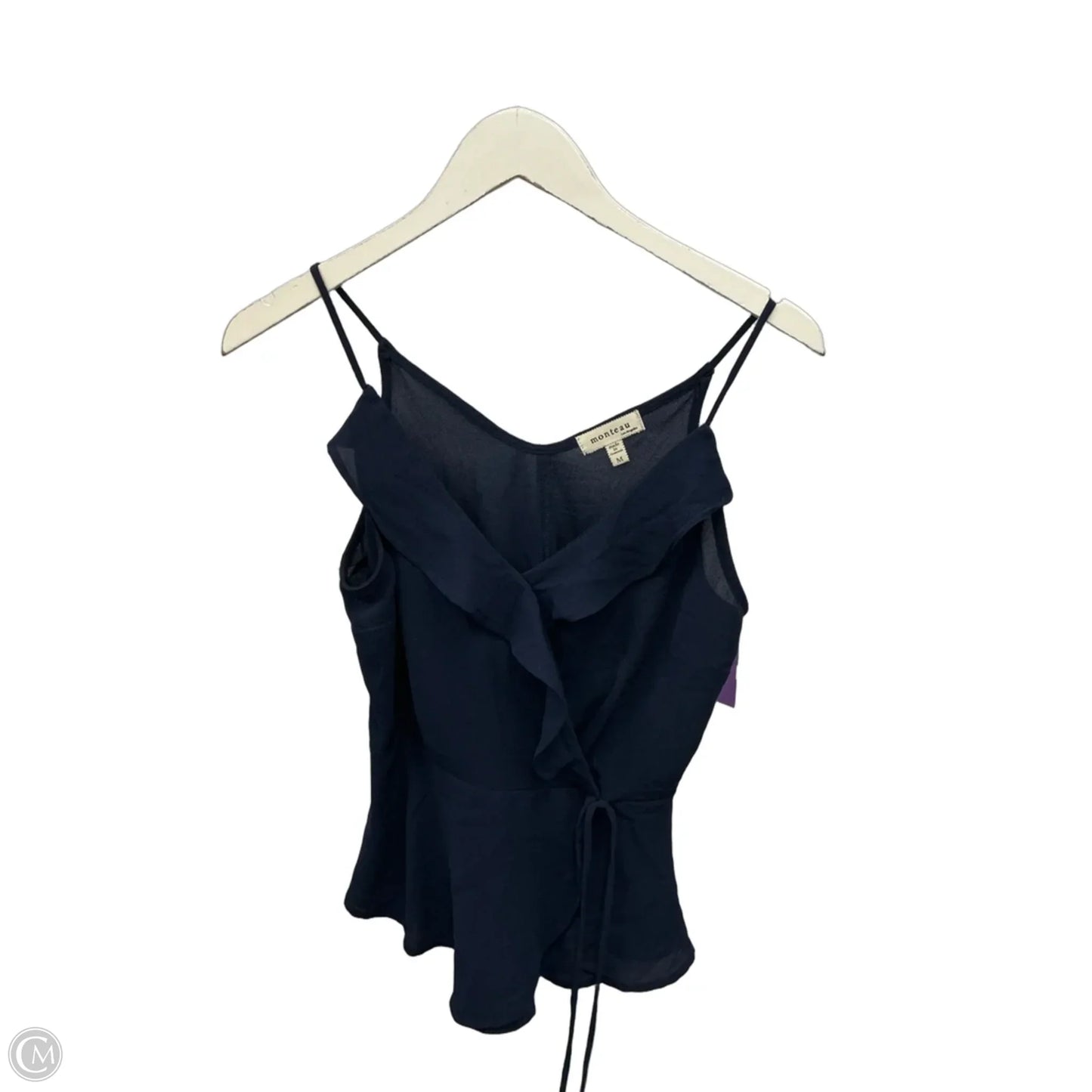 Top Sleeveless By Monteau In Navy, Size: M