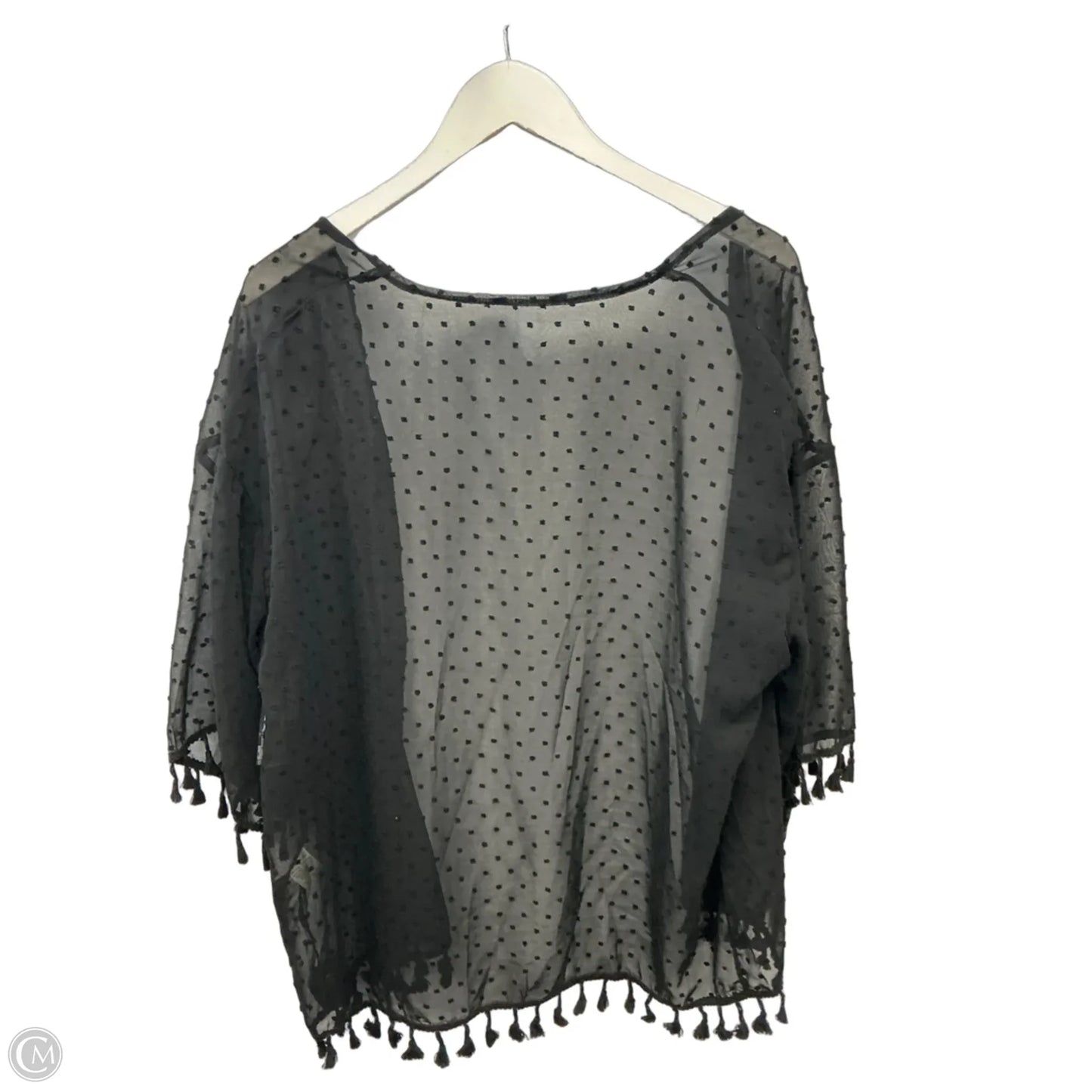 Kimono By Clothes Mentor In Black, Size: Osfm