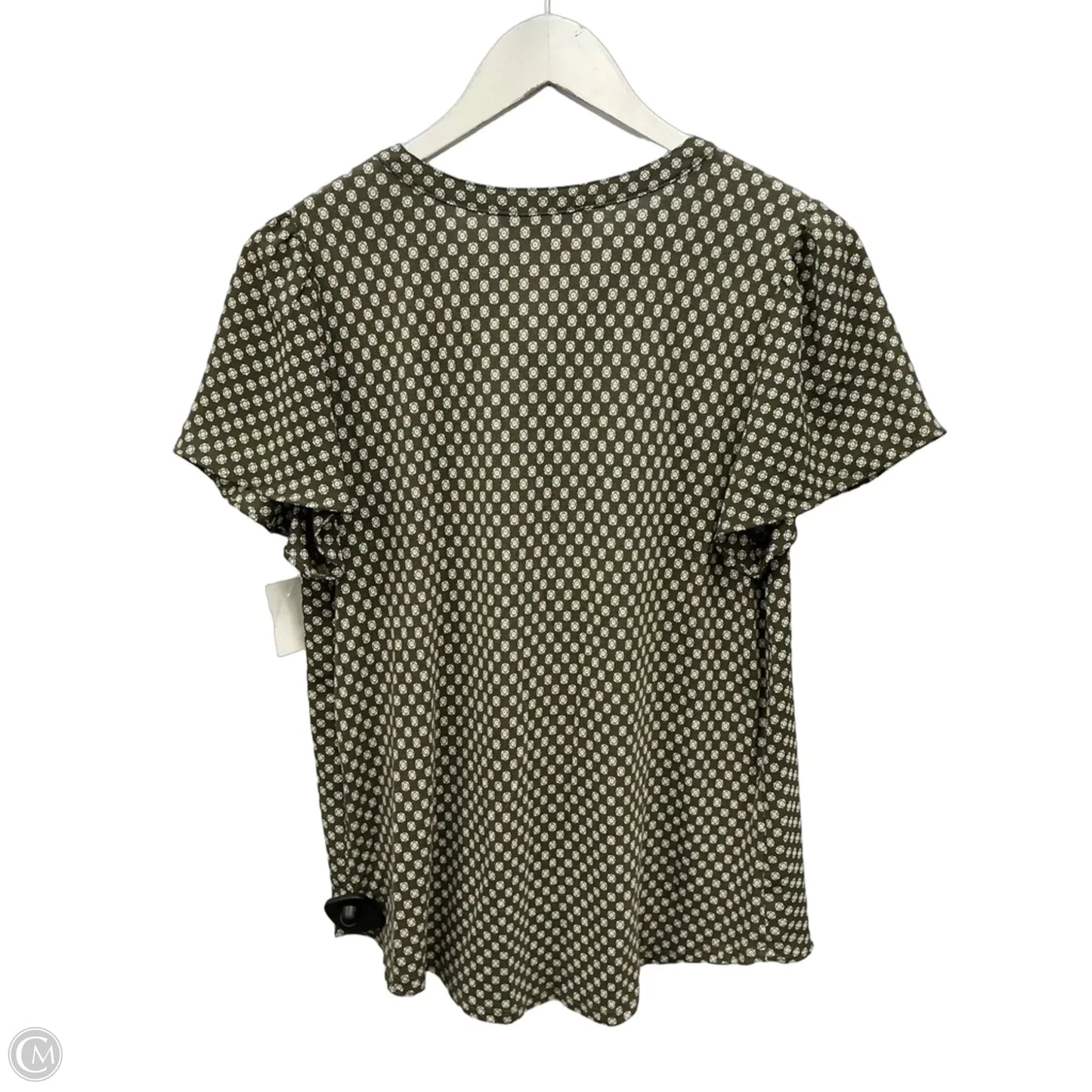 Top Short Sleeve By Loft In Green, Size: M