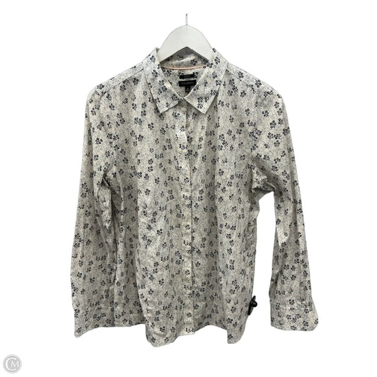 Top Long Sleeve By Talbots In Grey, Size: L