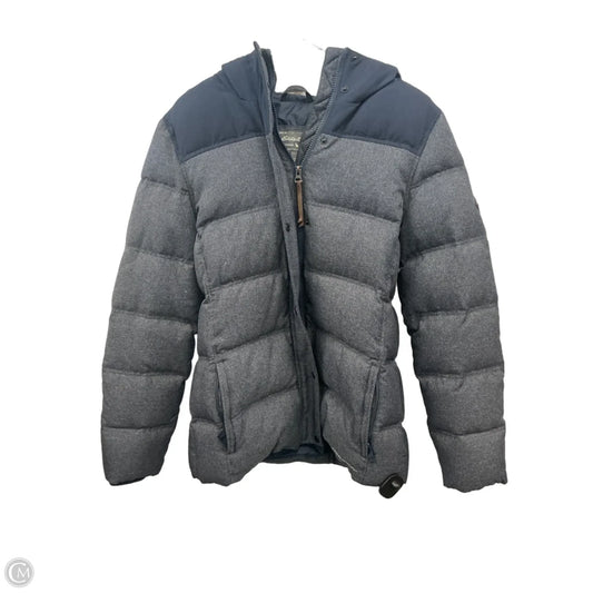 Jacket Puffer & Quilted By Eddie Bauer In Navy, Size: L