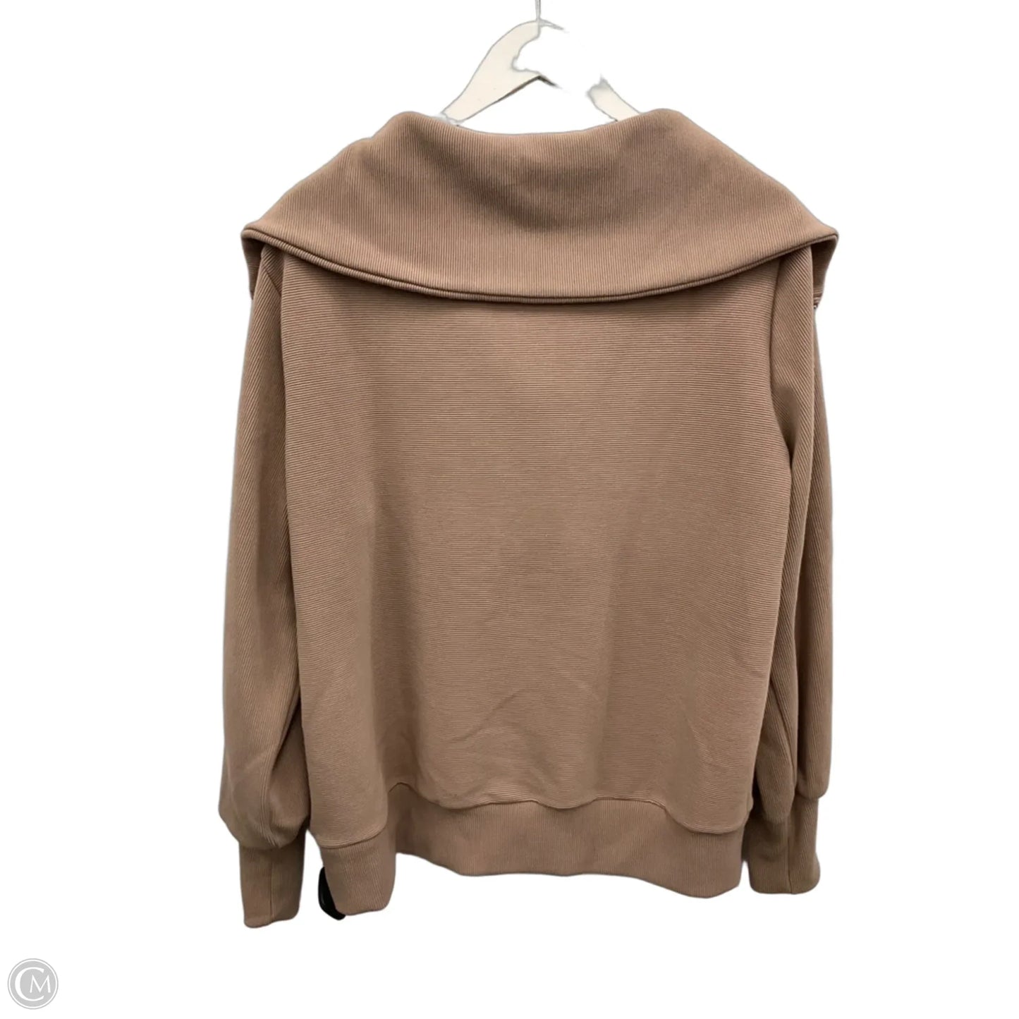 Sweatshirt Collar By Truth In Tan, Size: L