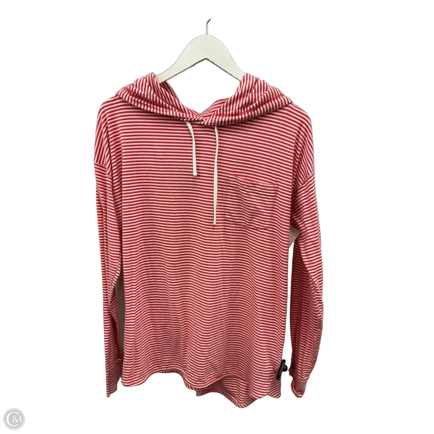 Athletic Top Long Sleeve Hoodie By Vineyard Vines In Coral, Size: L
