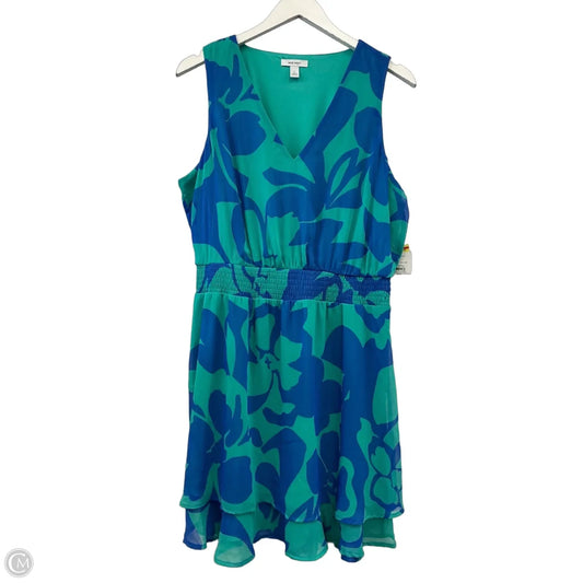 Dress Casual Midi By Nine West Apparel In Blue, Size: L
