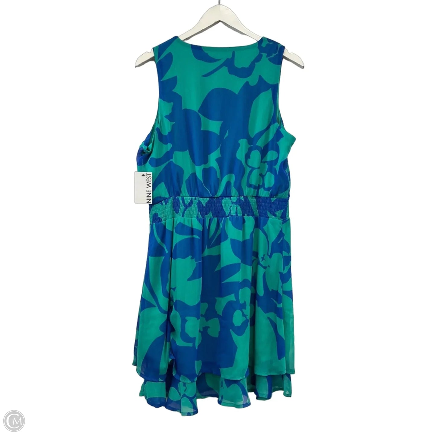 Dress Casual Midi By Nine West Apparel In Blue, Size: L