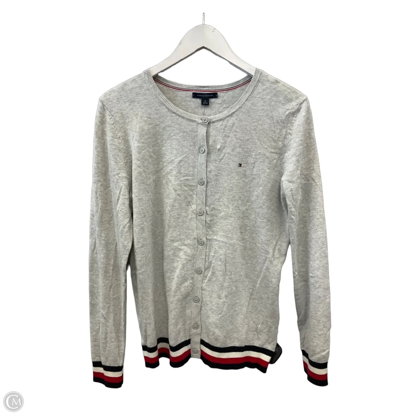 Cardigan By Tommy Hilfiger In Grey, Size: M