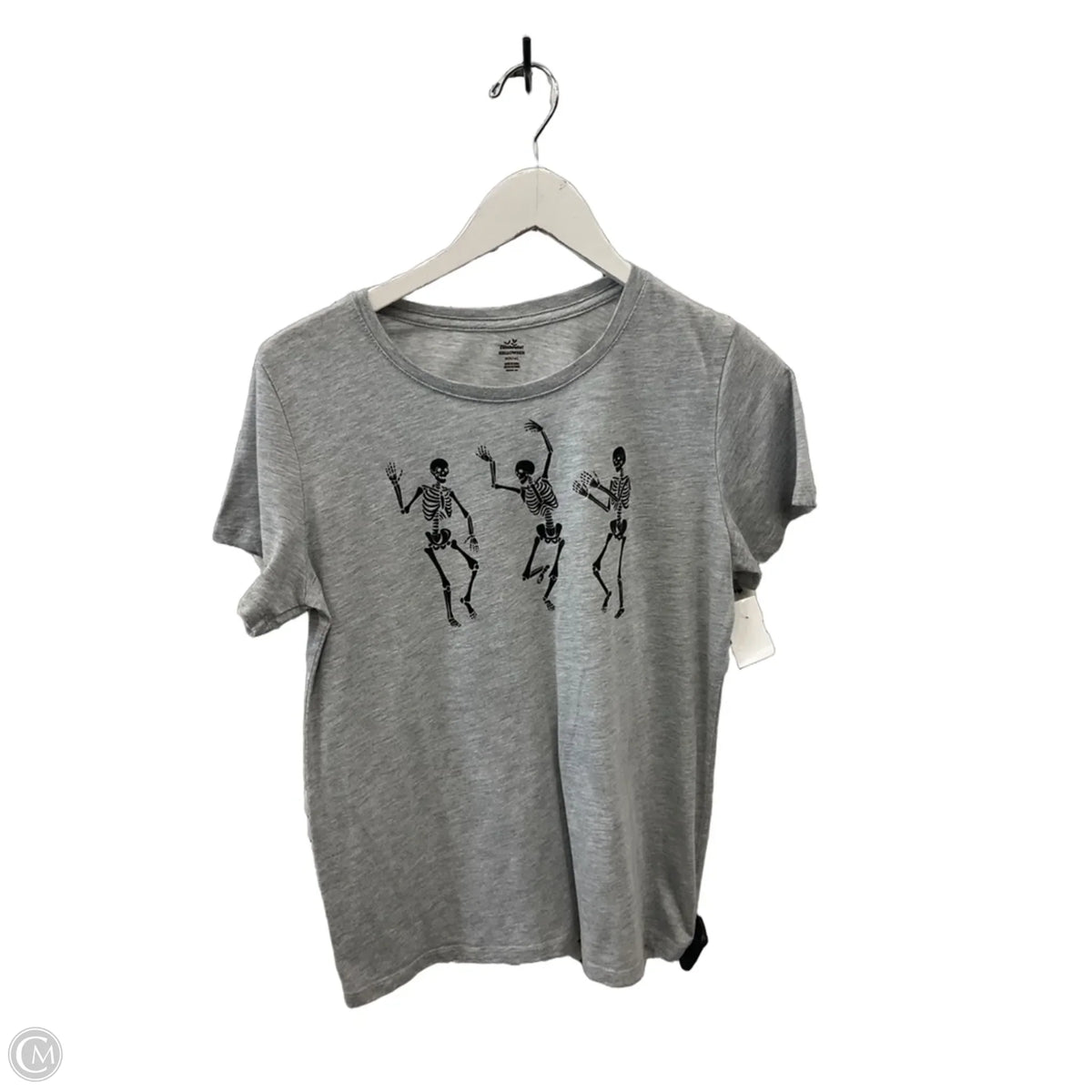 Top Short Sleeve Basic By Clothes Mentor In Grey, Size: M