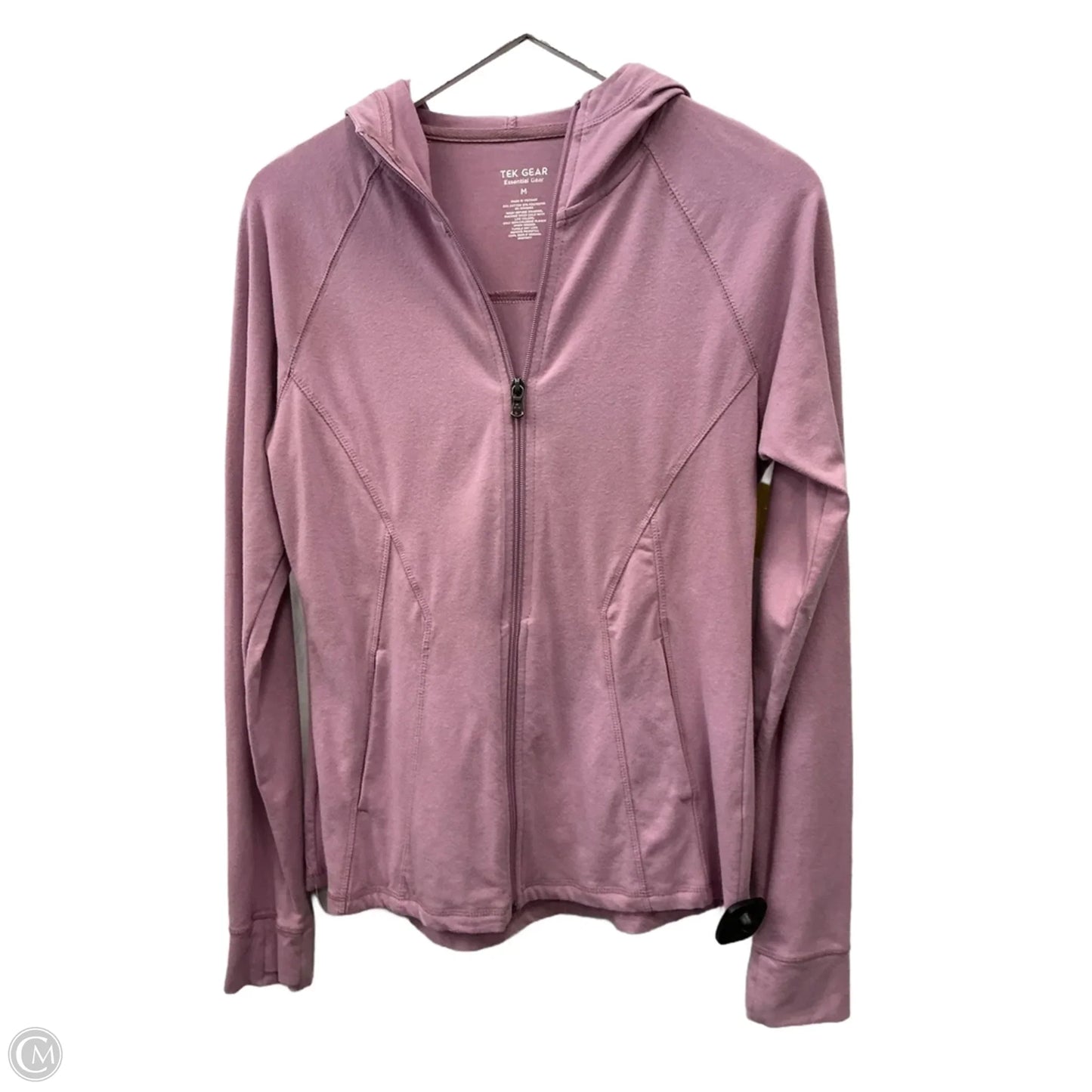 Athletic Jacket By Tek Gear In Purple, Size: M
