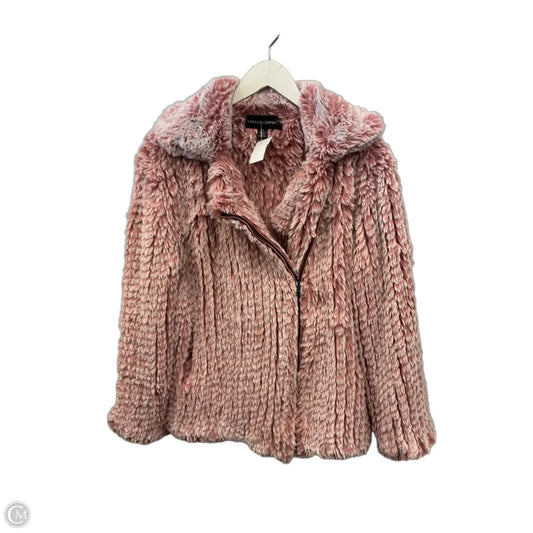 Coat Faux Fur & Sherpa By Colleen Lopez In Pink, Size: Xs