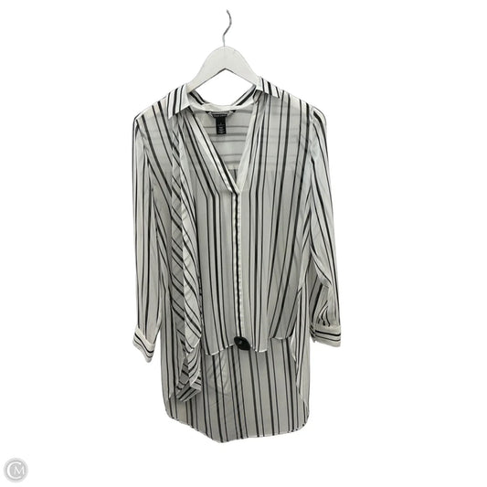 Blouse Long Sleeve By White House Black Market In White, Size: Xs