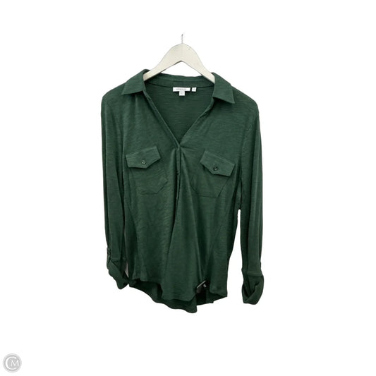 Top Long Sleeve By Chicos In Green, Size: L
