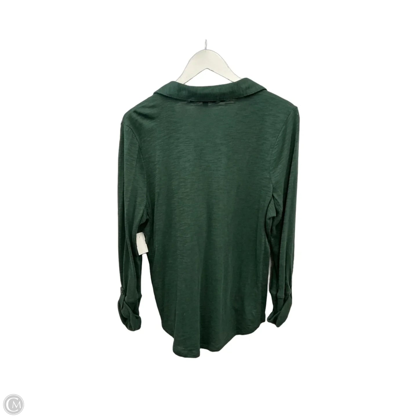 Top Long Sleeve By Chicos In Green, Size: L