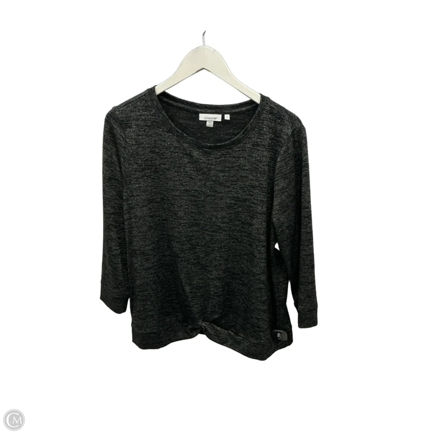 Sweater By Chicos In Black, Size: L