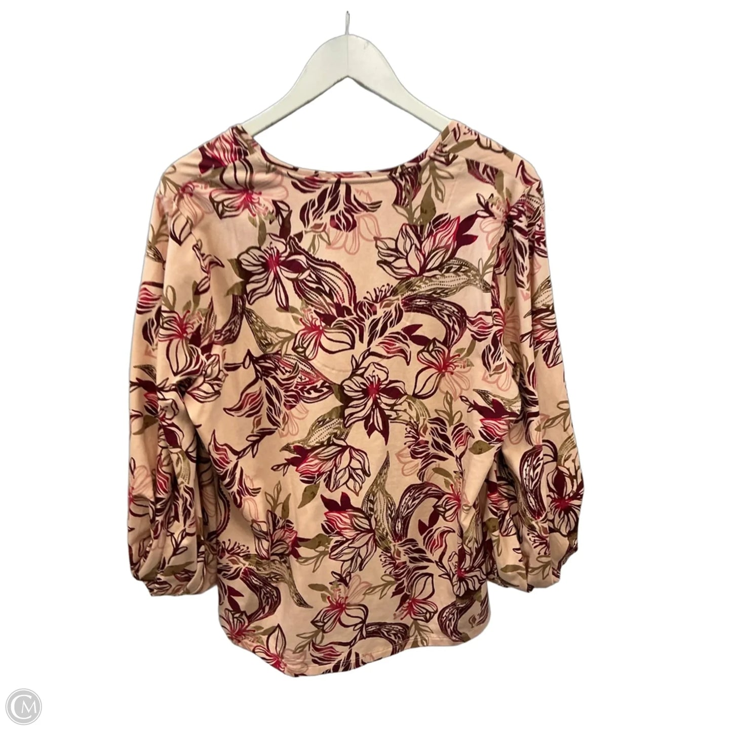 Top Long Sleeve By Chicos In Pink, Size: L