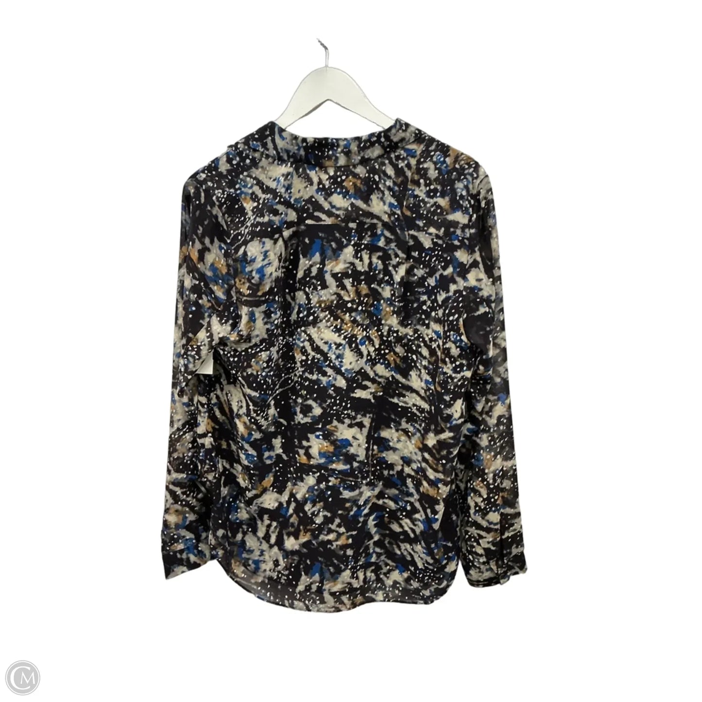 Top Long Sleeve By Cabi In Navy, Size: M